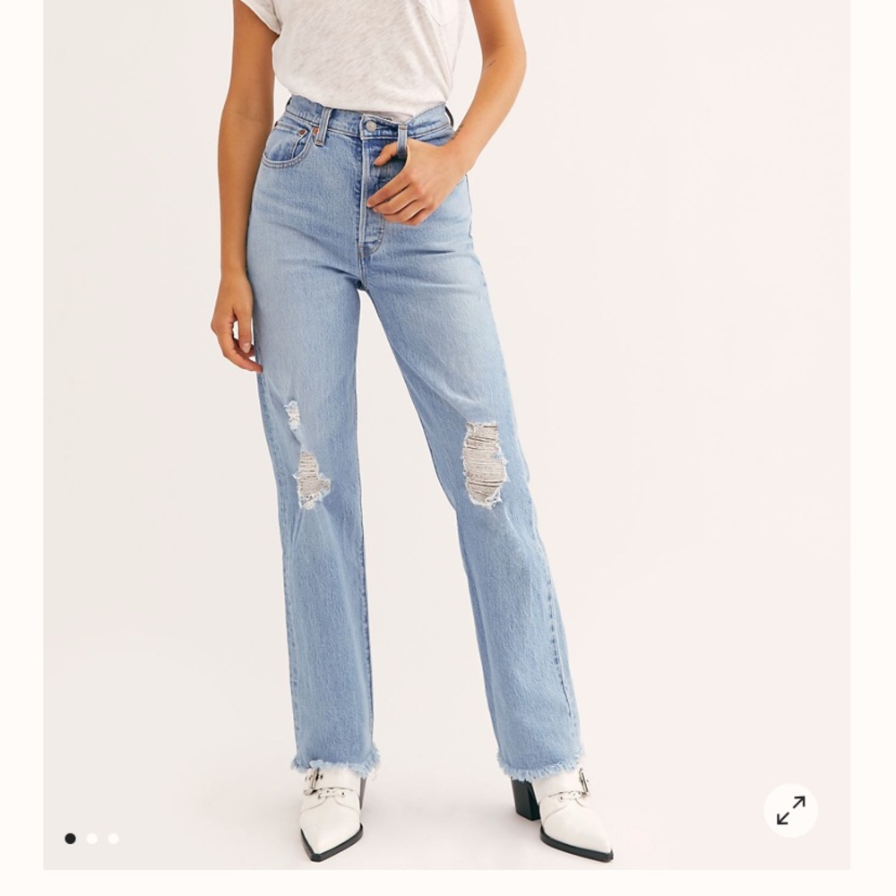 Levis Ribcage straight leg jeans
